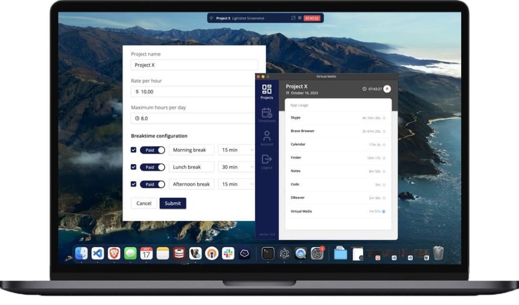 virtual-medical-assistant-technology-vmedx-time-tracker-desktop-mockup