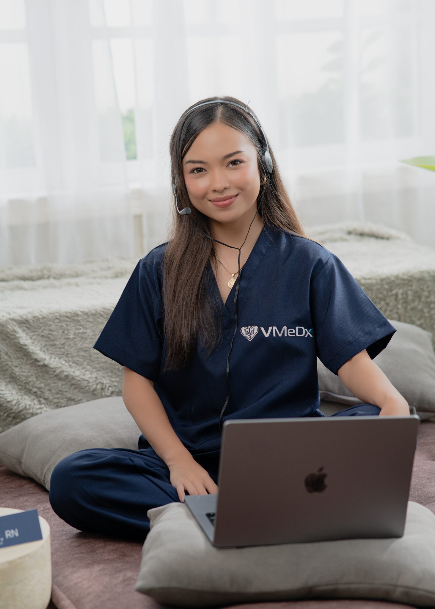 A VMeDx virtual medical assistant at work.
