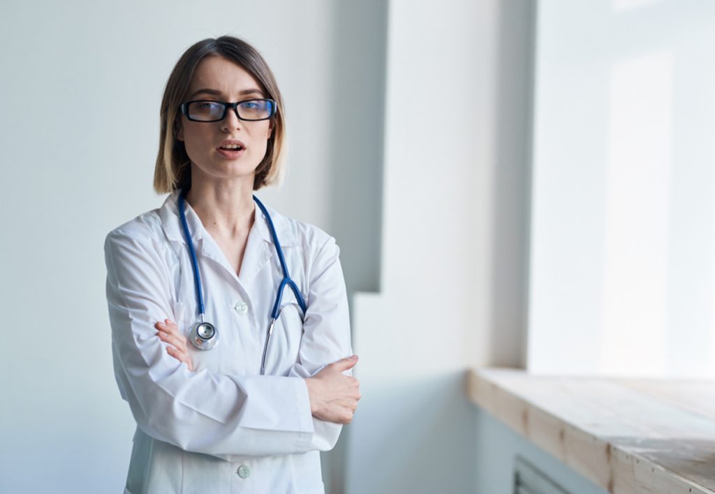 doctor in a white coat, medical virtual assistant job description