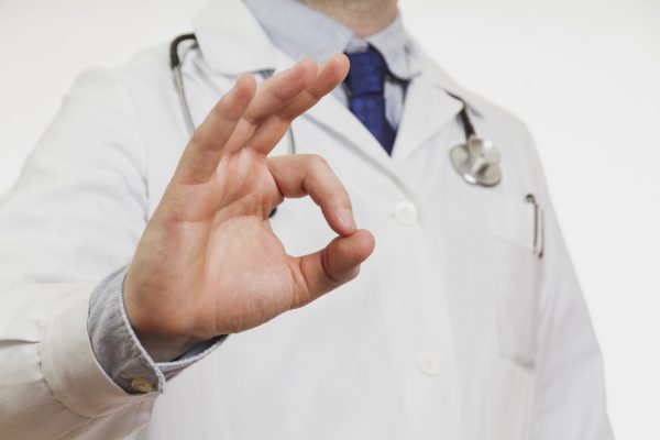 doctor making an ok sign
