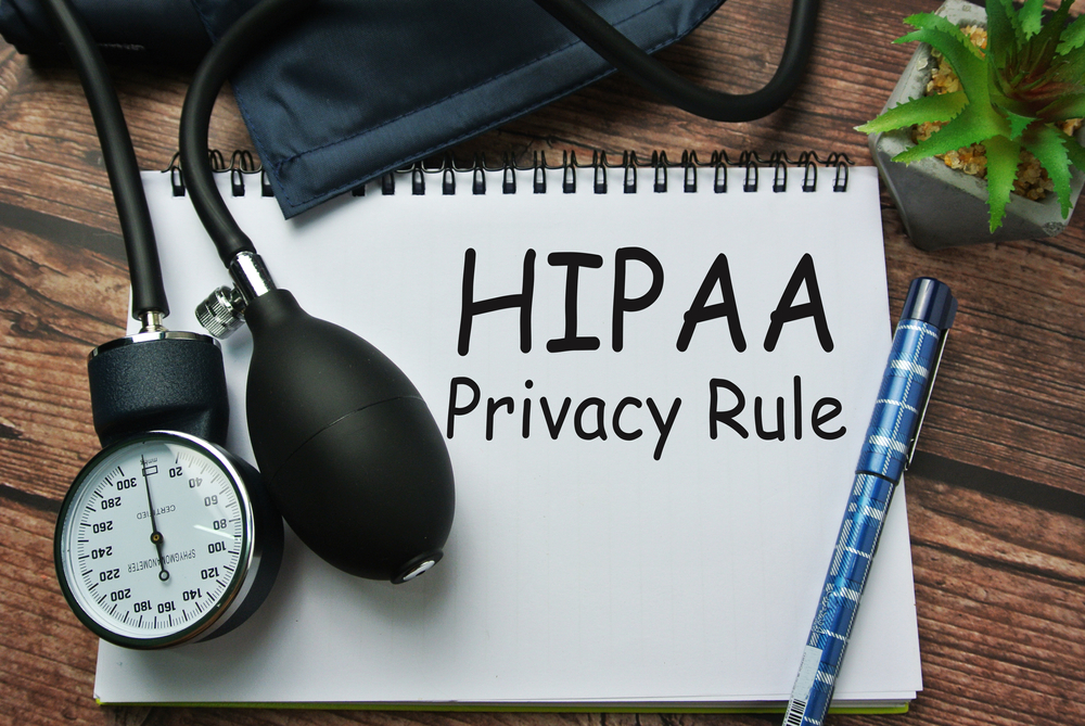 notebook written with HIPAA ( Health Insurance Portability and Accountability Act ) Privacy Rule.