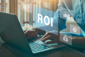 roi return on investment concept virtual