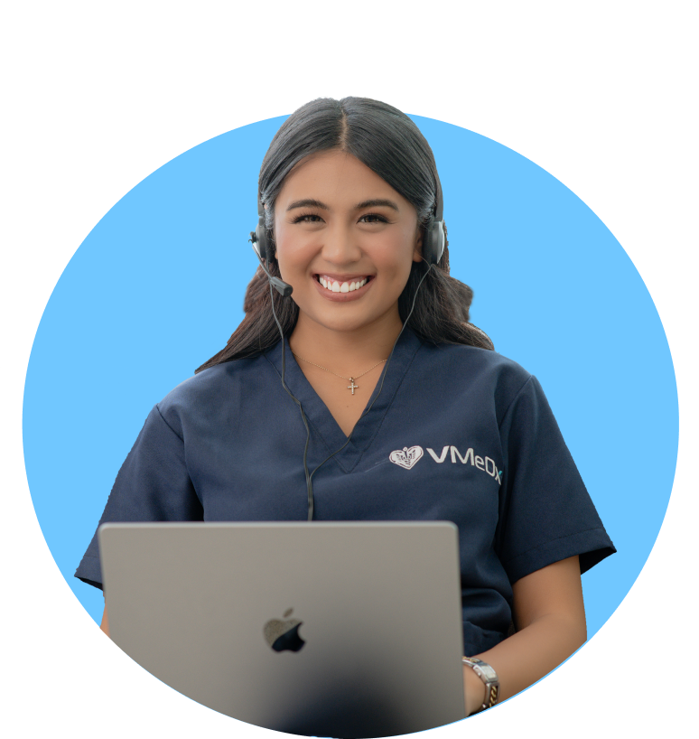 Digital marketing woman model