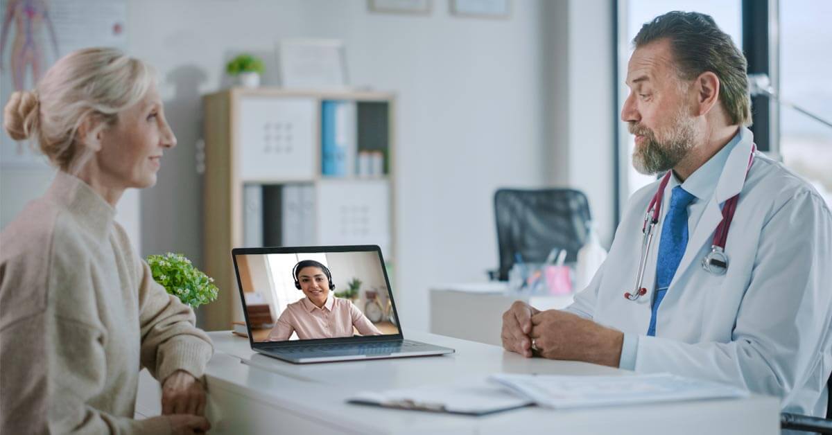 patient asking what virtual medical scribe companies he may suggest.